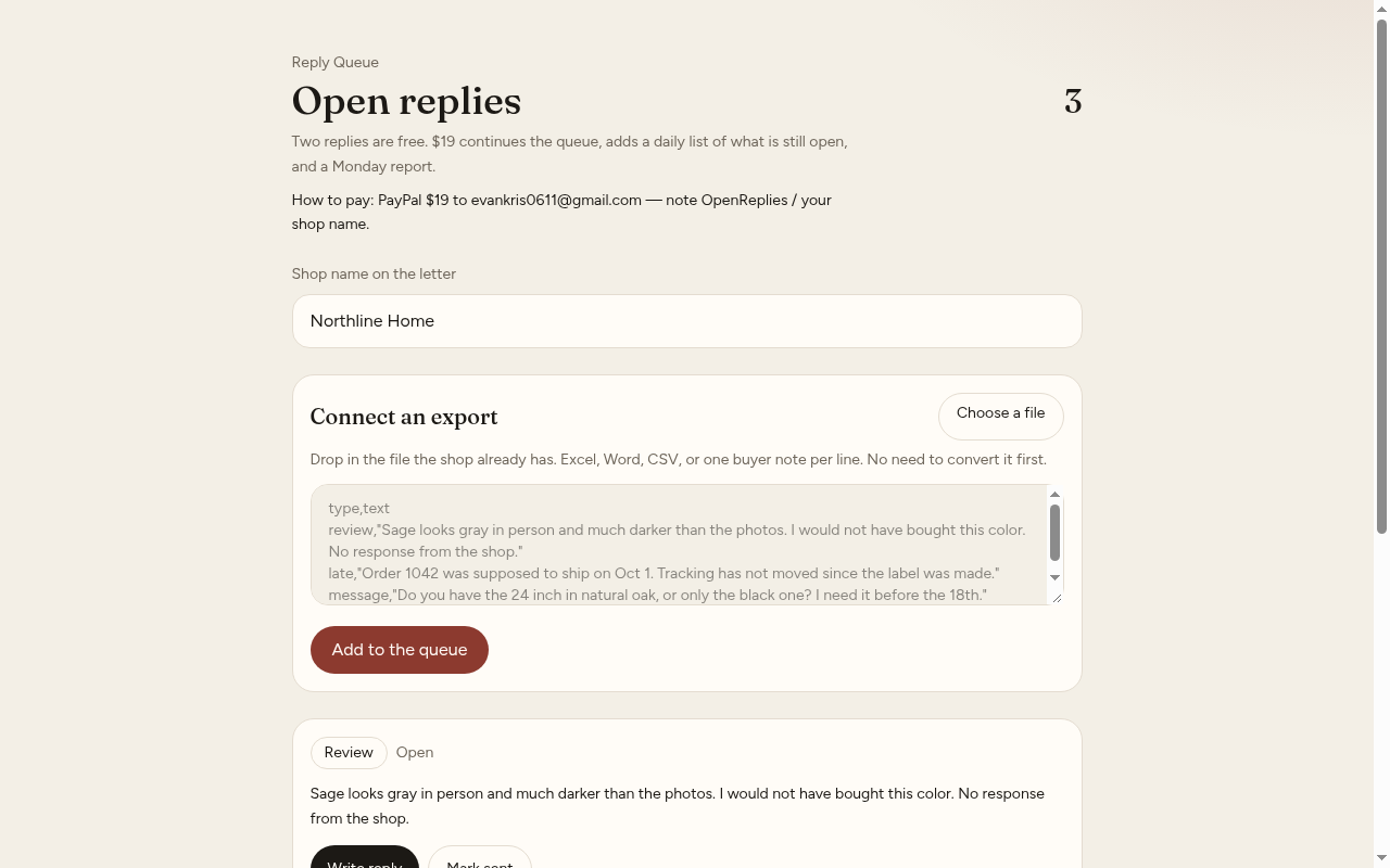 OpenReplies screenshot 2 of 3