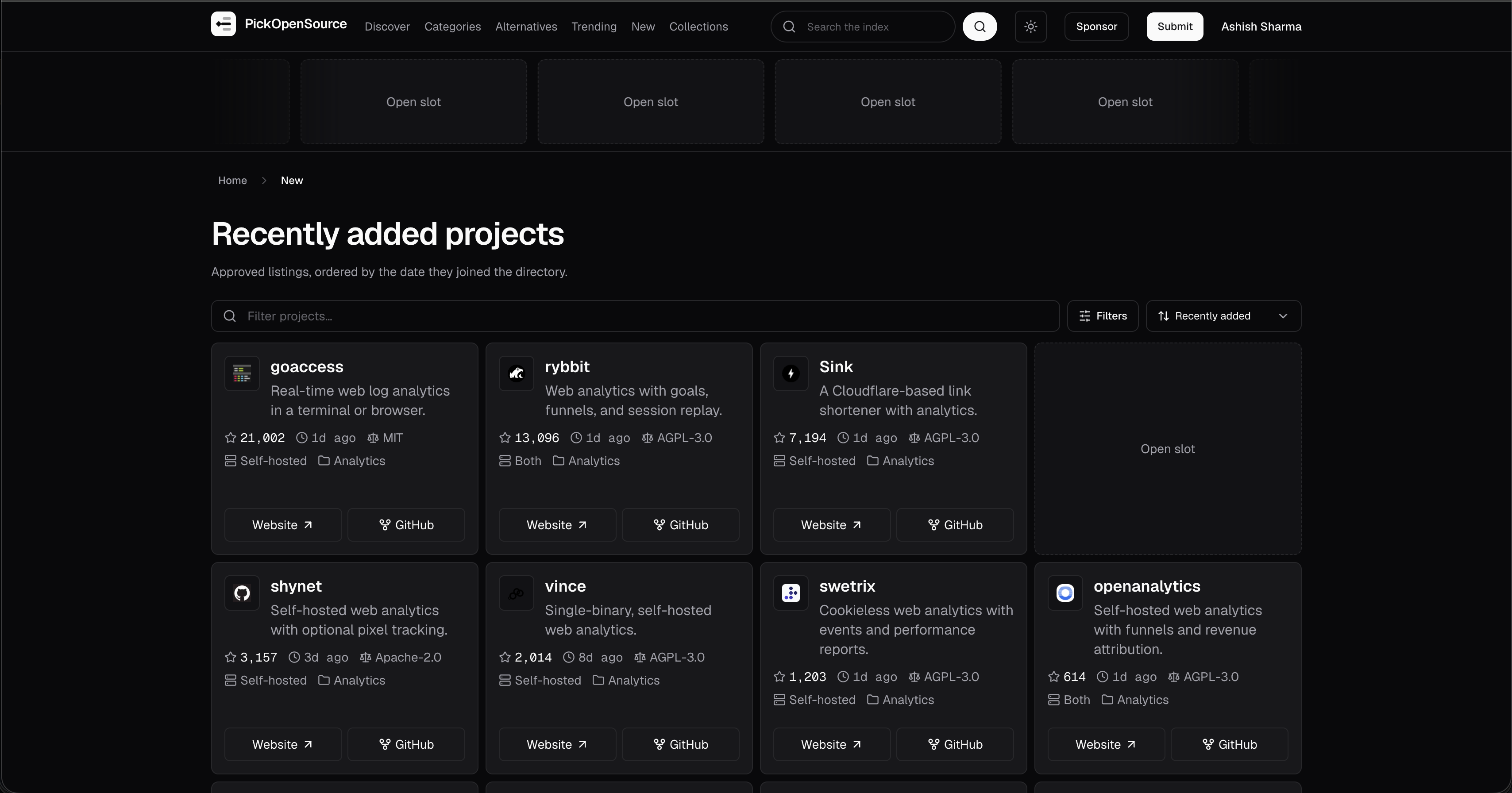 PickOpenSource screenshot 2 of 2
