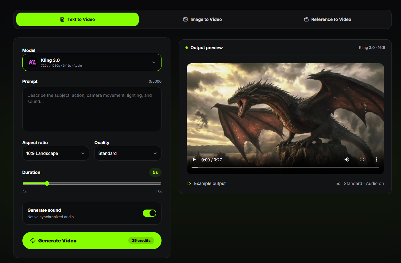 Kling AI screenshot 2 of 3