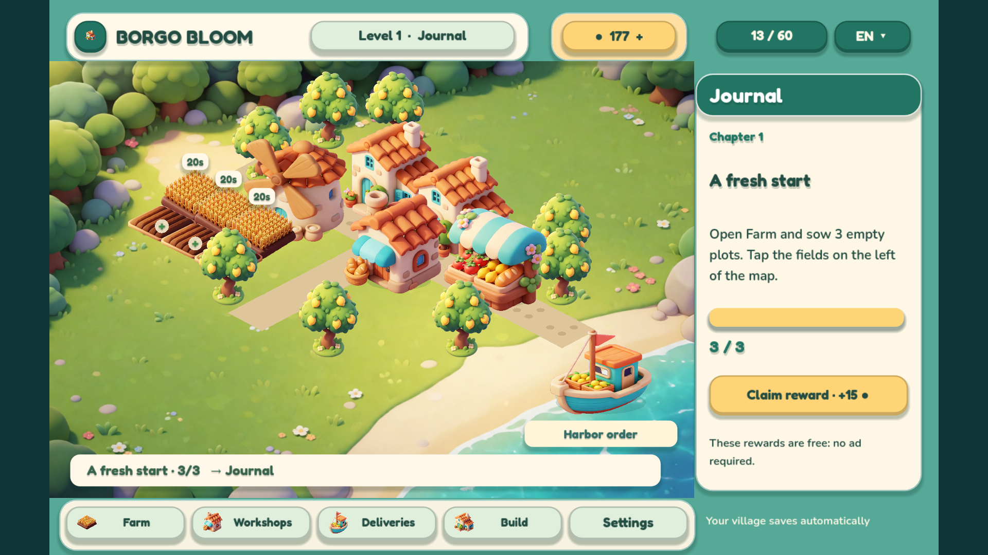 Borgo Bloom: Farm & Town screenshot 3 of 3