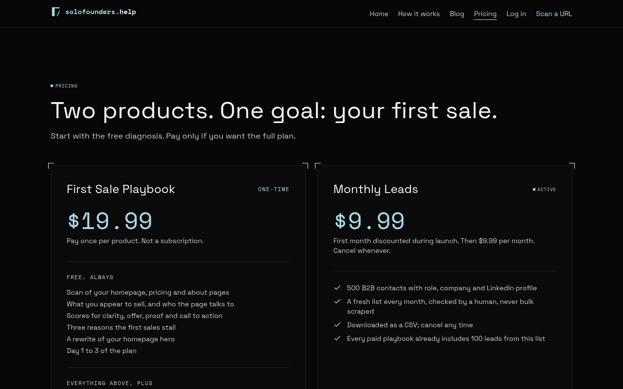 Solofounders.help screenshot 2 of 2