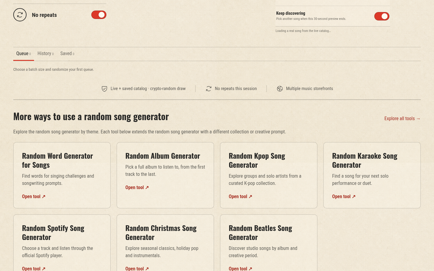 Random Song Generator screenshot 2 of 3